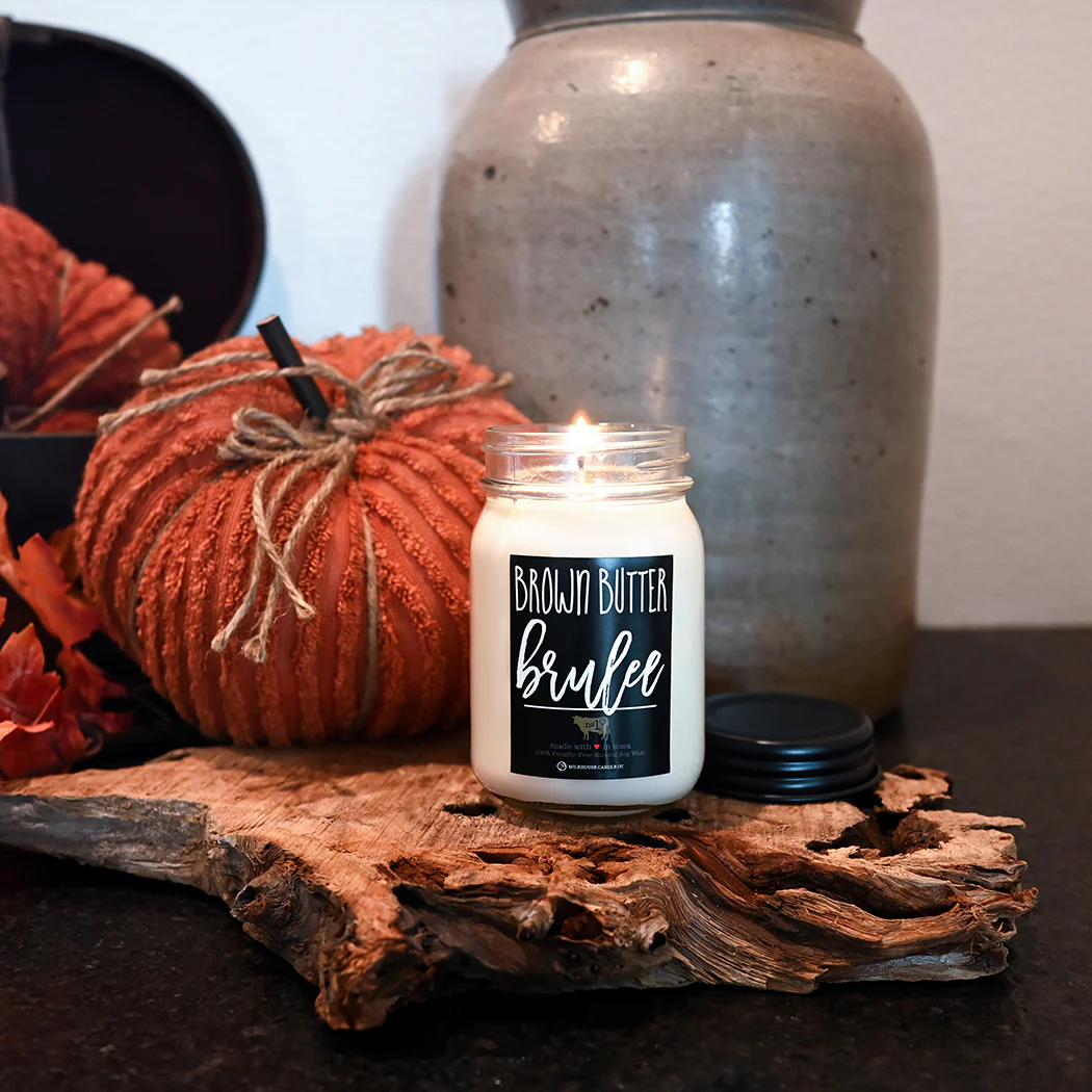 Brown Butter Brulee Candle | 13 oz Mason Jar - Image 2
