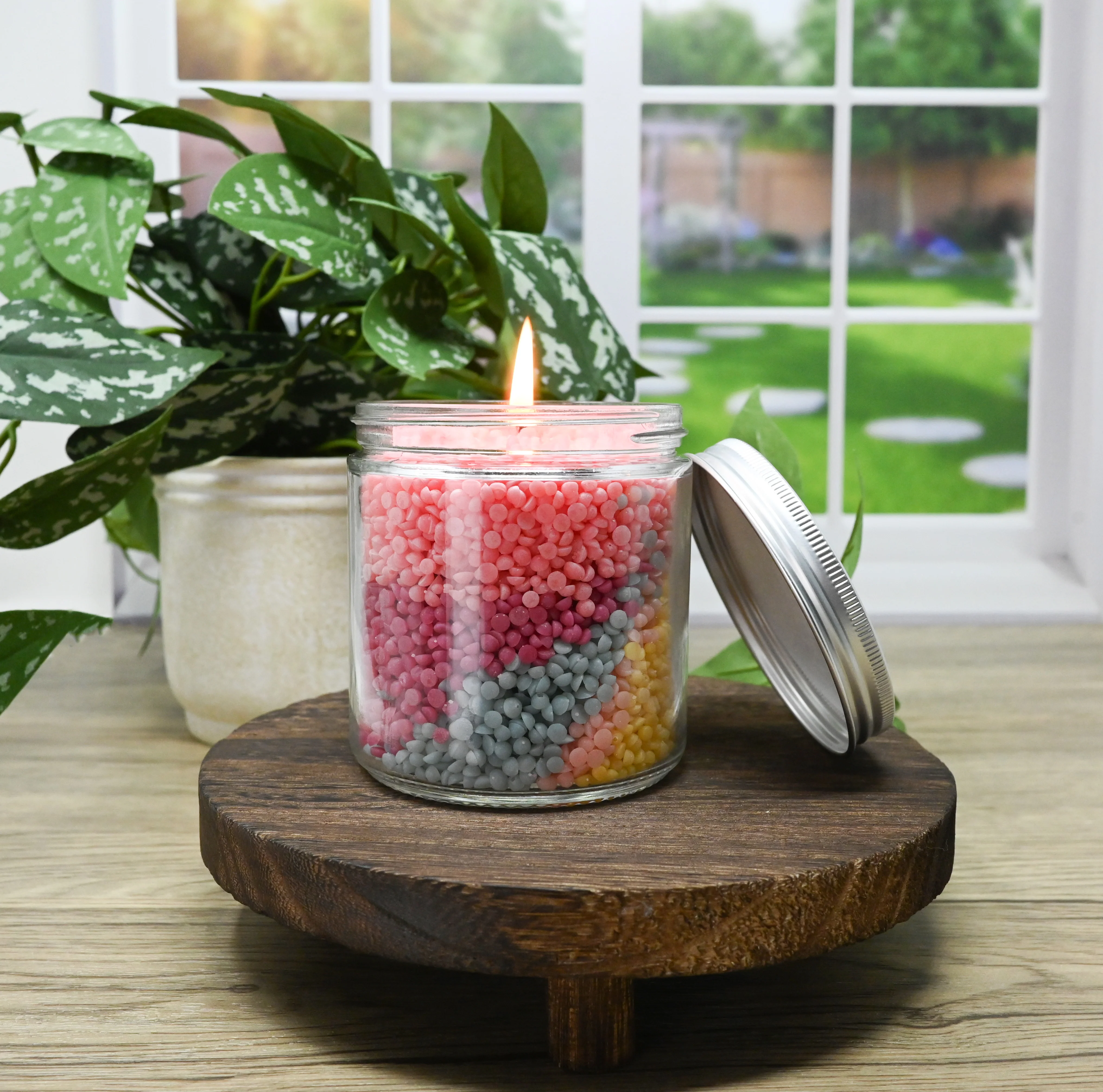 Candle Bar - 10 oz Glass Wicked Jar with Lid - Image 6