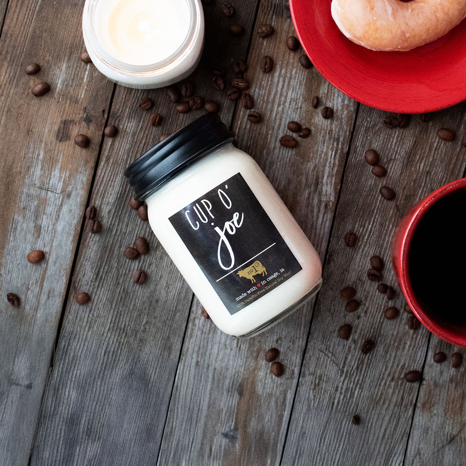 Cup o' Joe Candle | 13 oz Mason Jar - Image 3