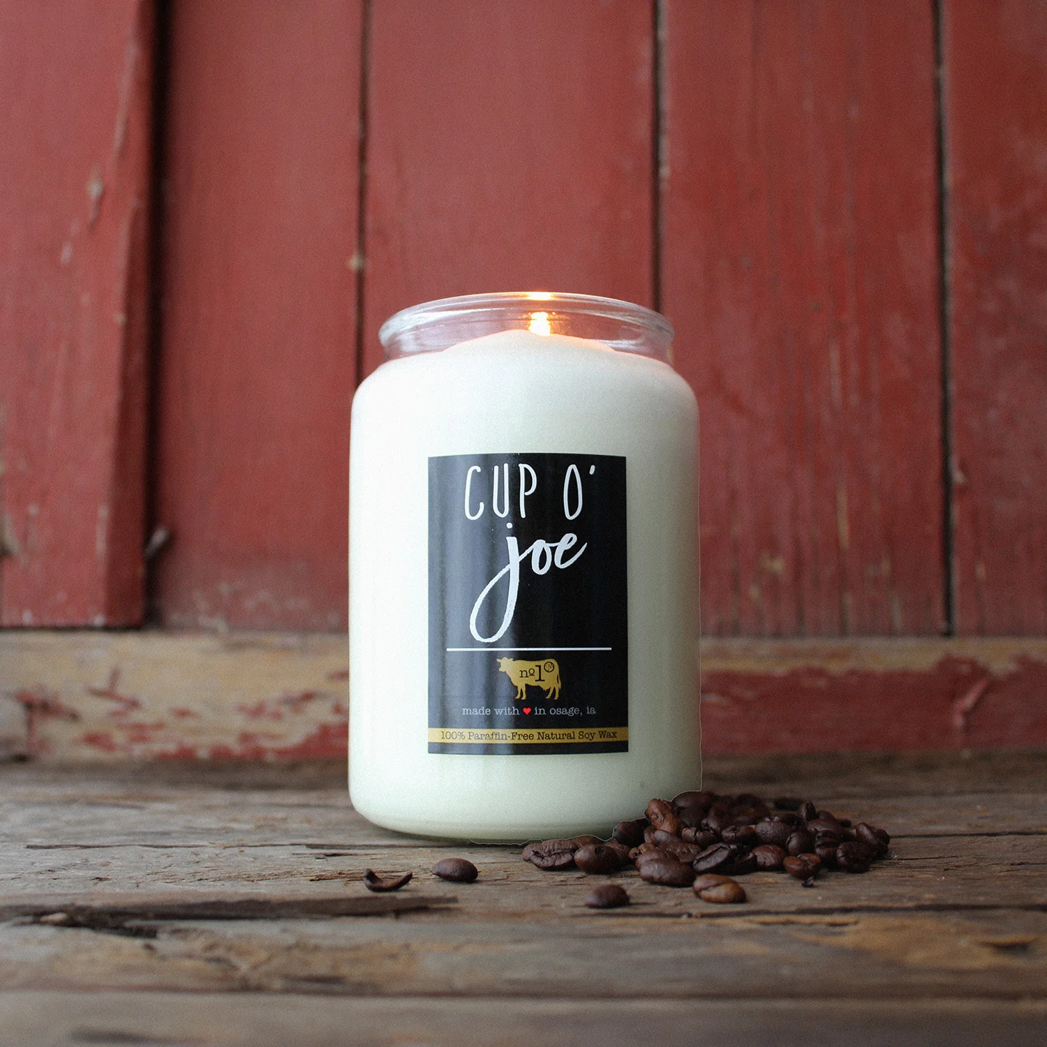 Cup O' Joe Candle | 26 oz Farmhouse Jar - Image 3