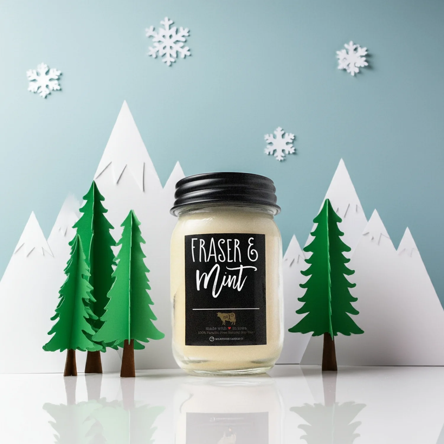 Fraser & Mint Candle | 13 oz Mason Jar - Image 3