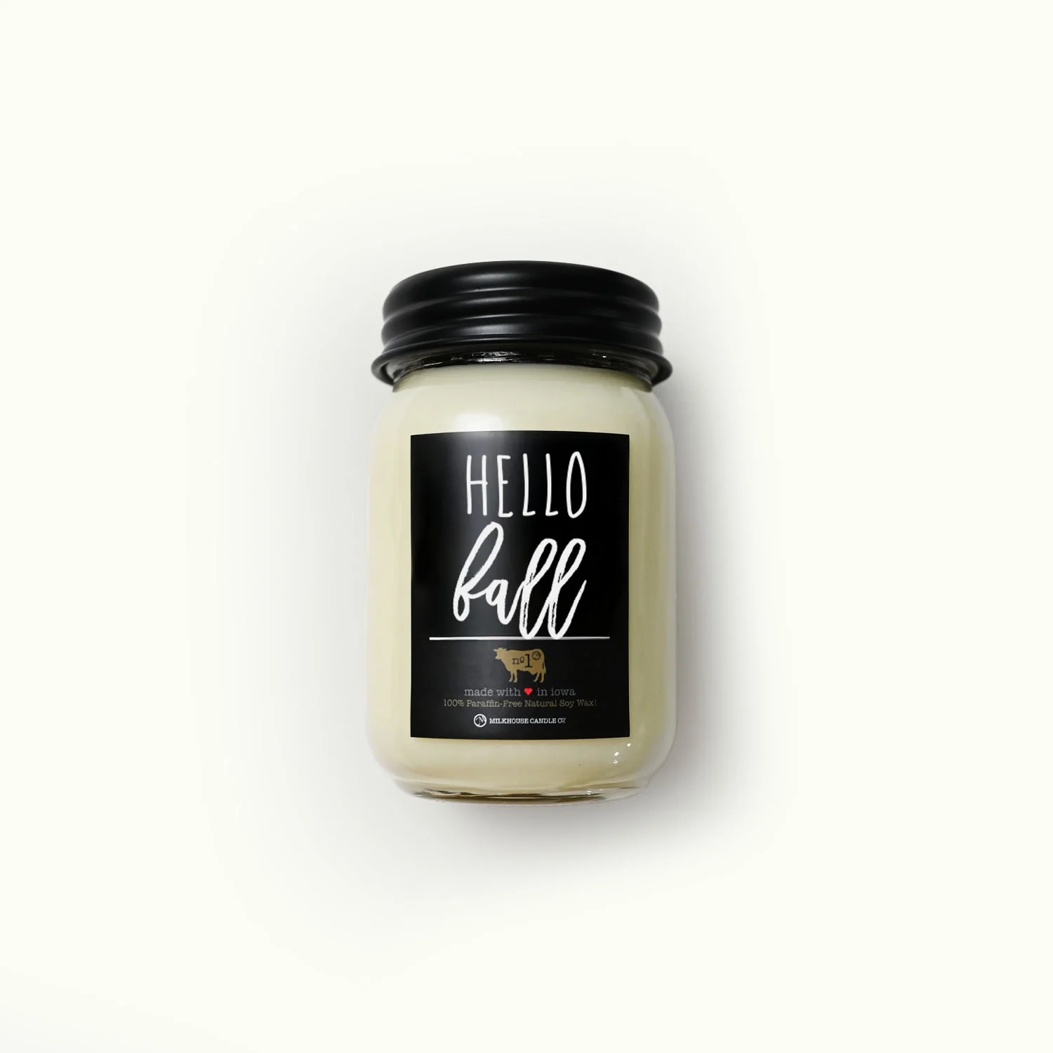 Hello Fall Candle | 13 oz Mason Jar
