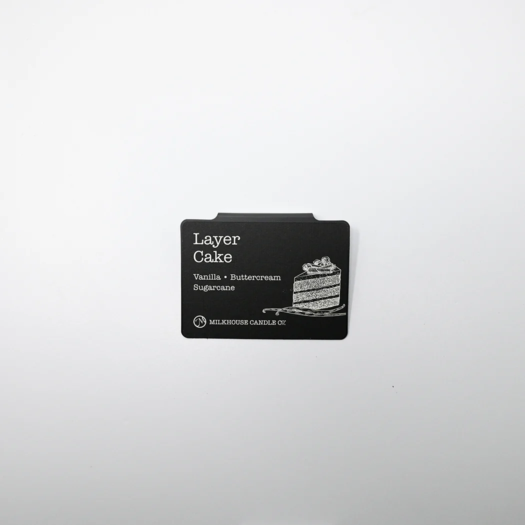Layer Cake Candle Bar Scent Label Sign