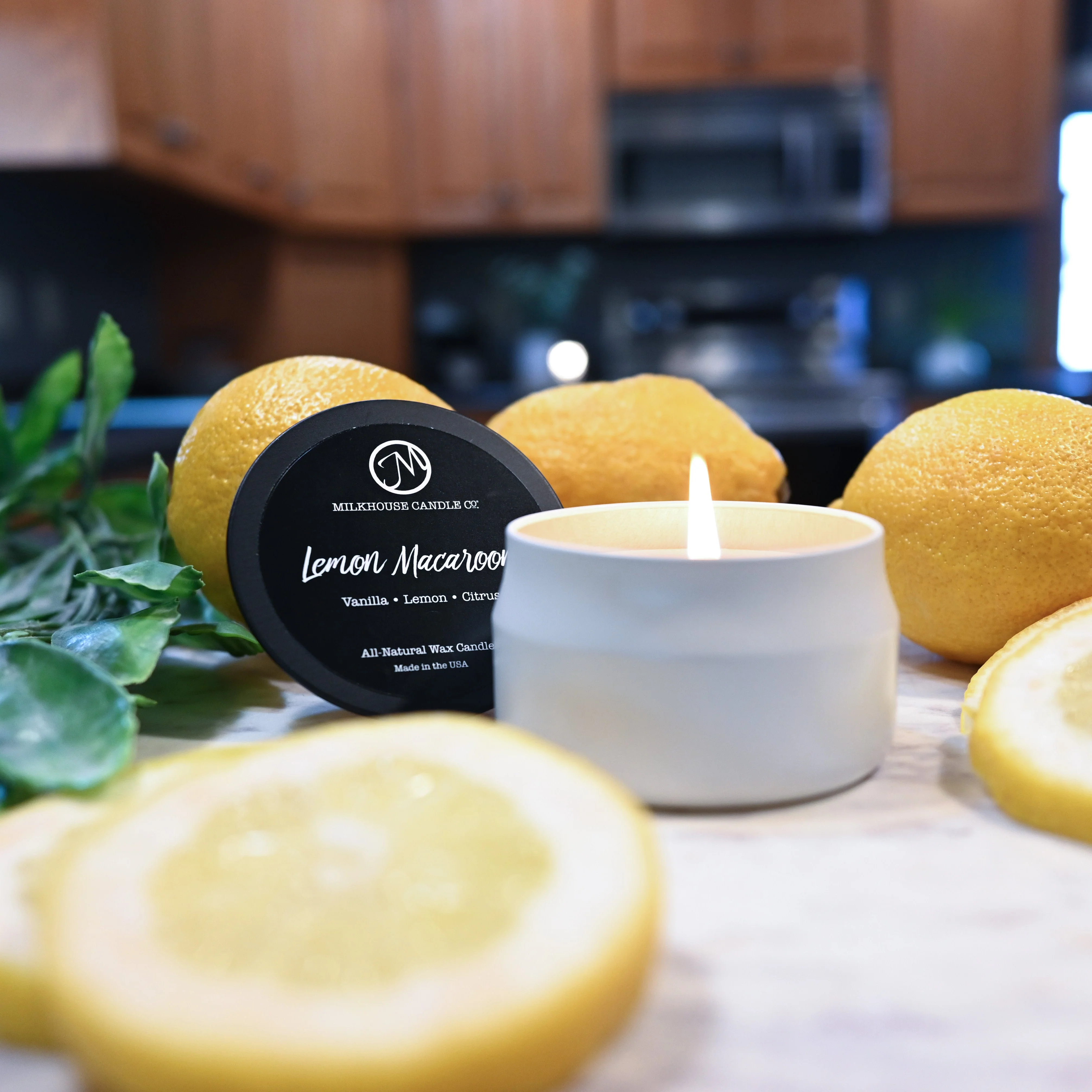 Lemon Macaroon Candle | 3.75 oz Tin - Image 2
