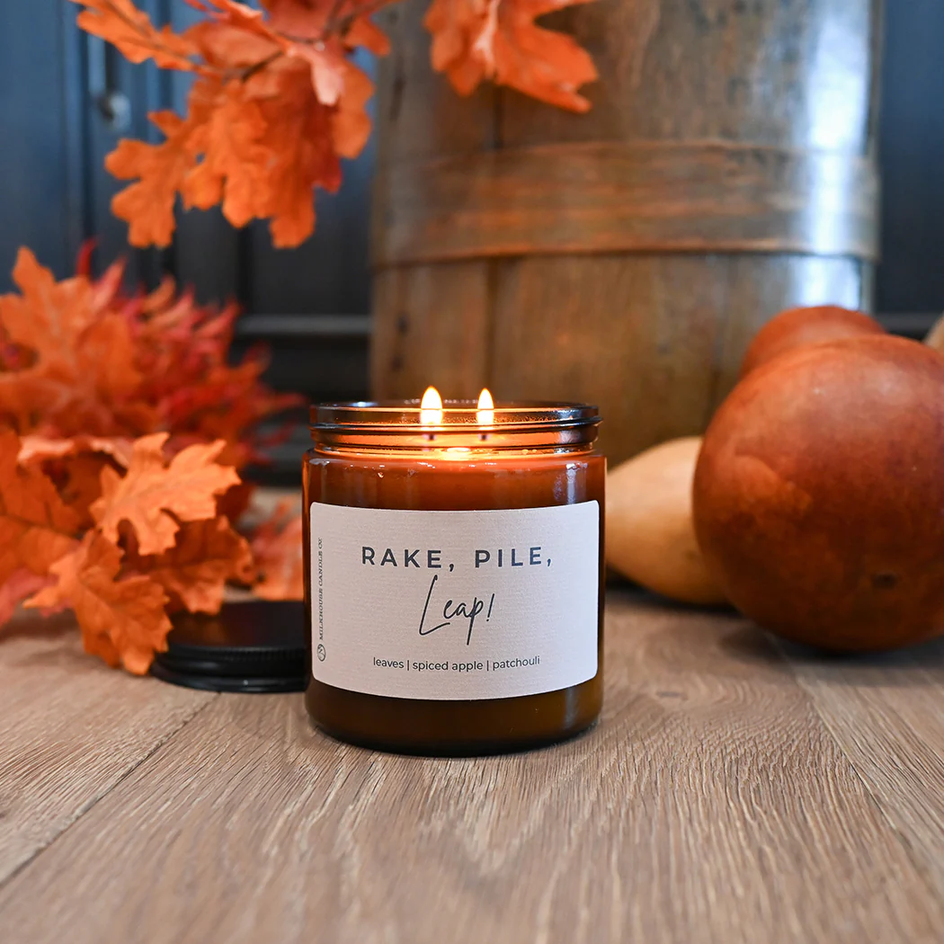 Rake, Pile, Leap! Candle | 12 oz Classic Statement - Image 2