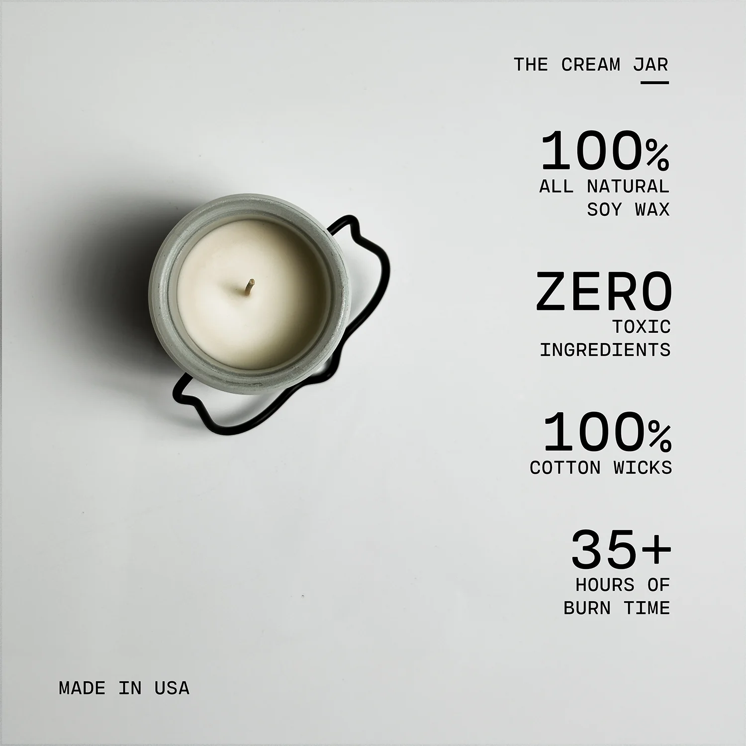 Citrus & Lavender Candle | 5 oz Cream Jar - Image 3