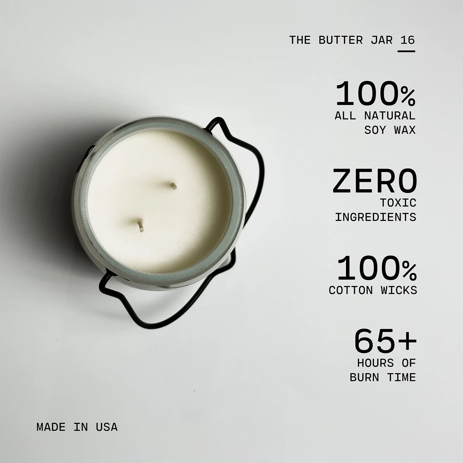 Citrus & Lavender Candle | 16 oz Butter Jar - Image 3