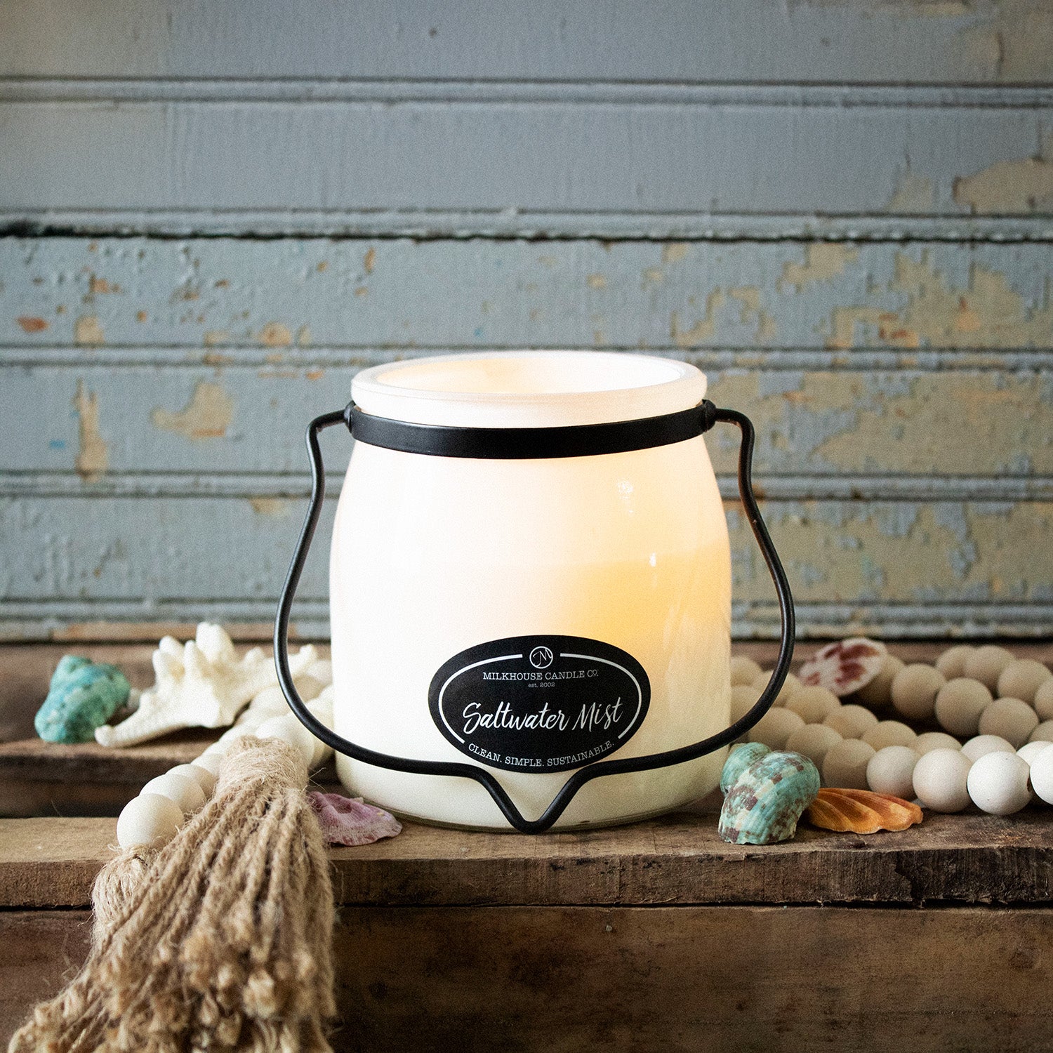 Saltwater Mist Candle | 16 oz Butter Jar - Image 3