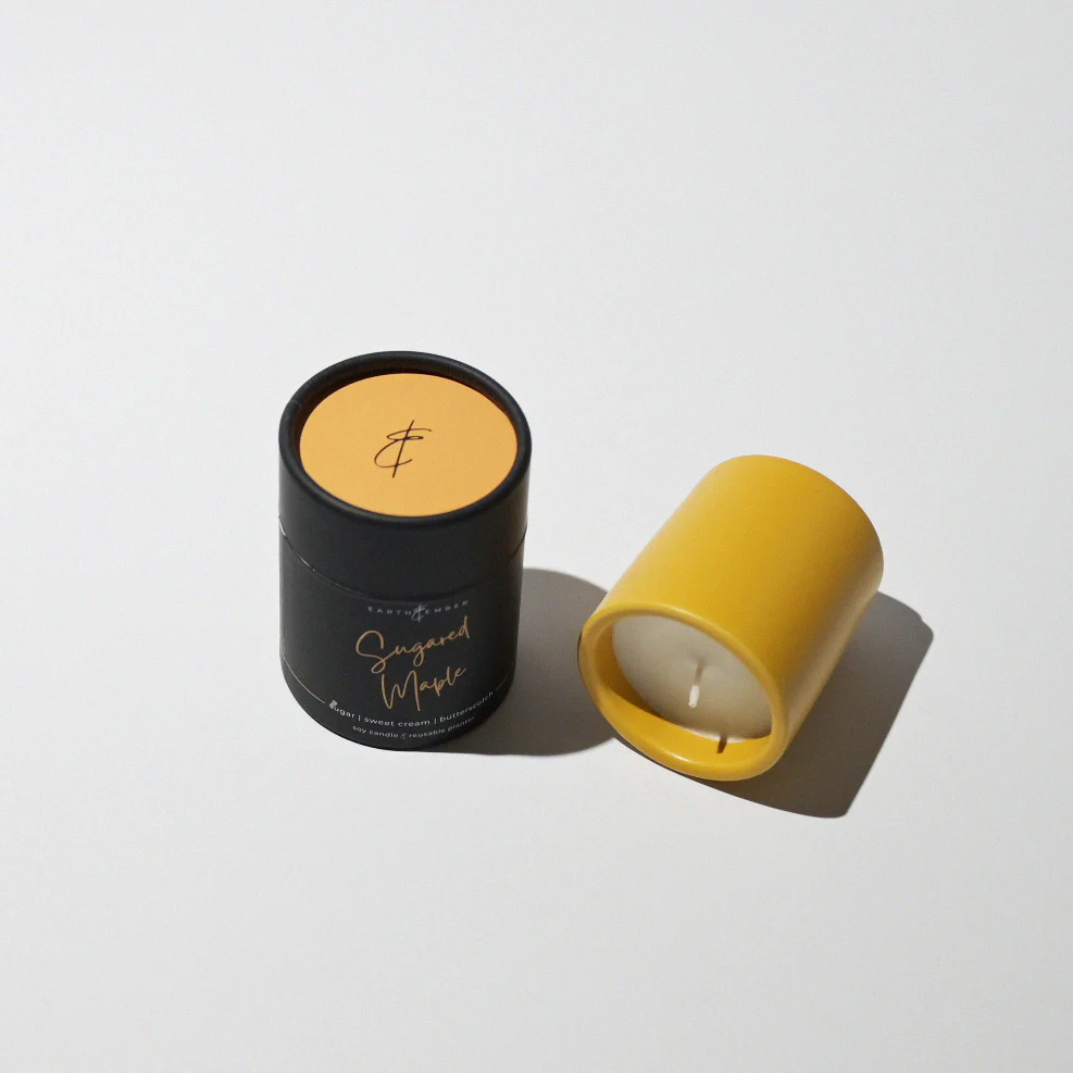 Earth & Ember 2 oz Candle: Sugared Maple - Image 3