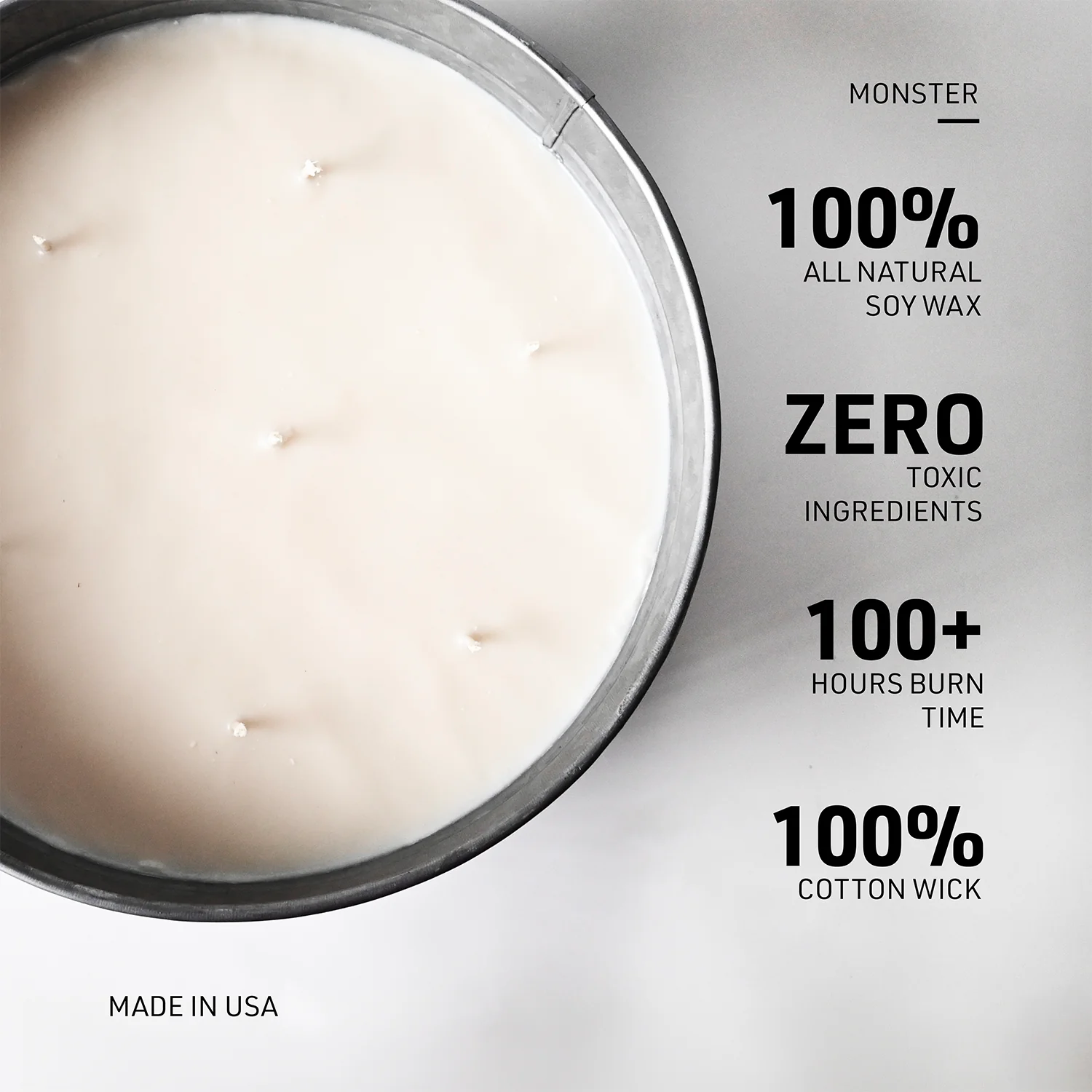 Oatmeal, Milk & Honey Candle | 9 lb Monster - Image 4