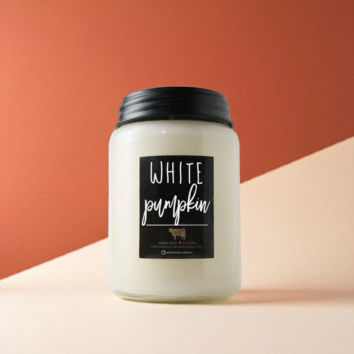 White Pumpkin Candle | 26 oz Farmhouse Jar - Image 3