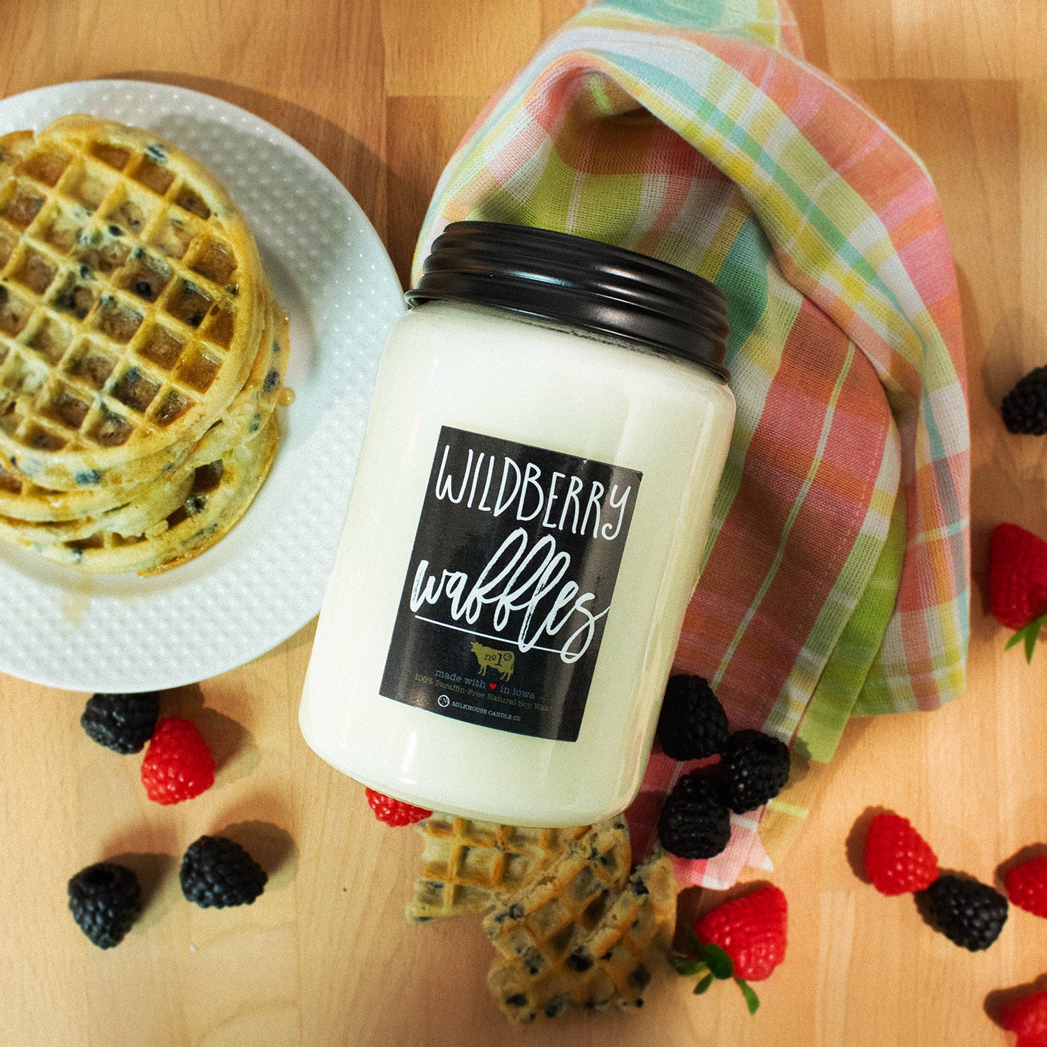 Wildberry Waffles Candle | 26 oz Farmhouse Jar - Image 3